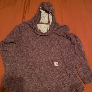 Carhartt Maroon Heathered Hoodie